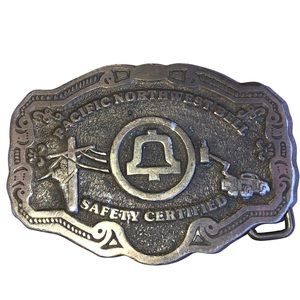 Pacific Northwest Bell telephone company Belt Buckle Made in USA C+D hit